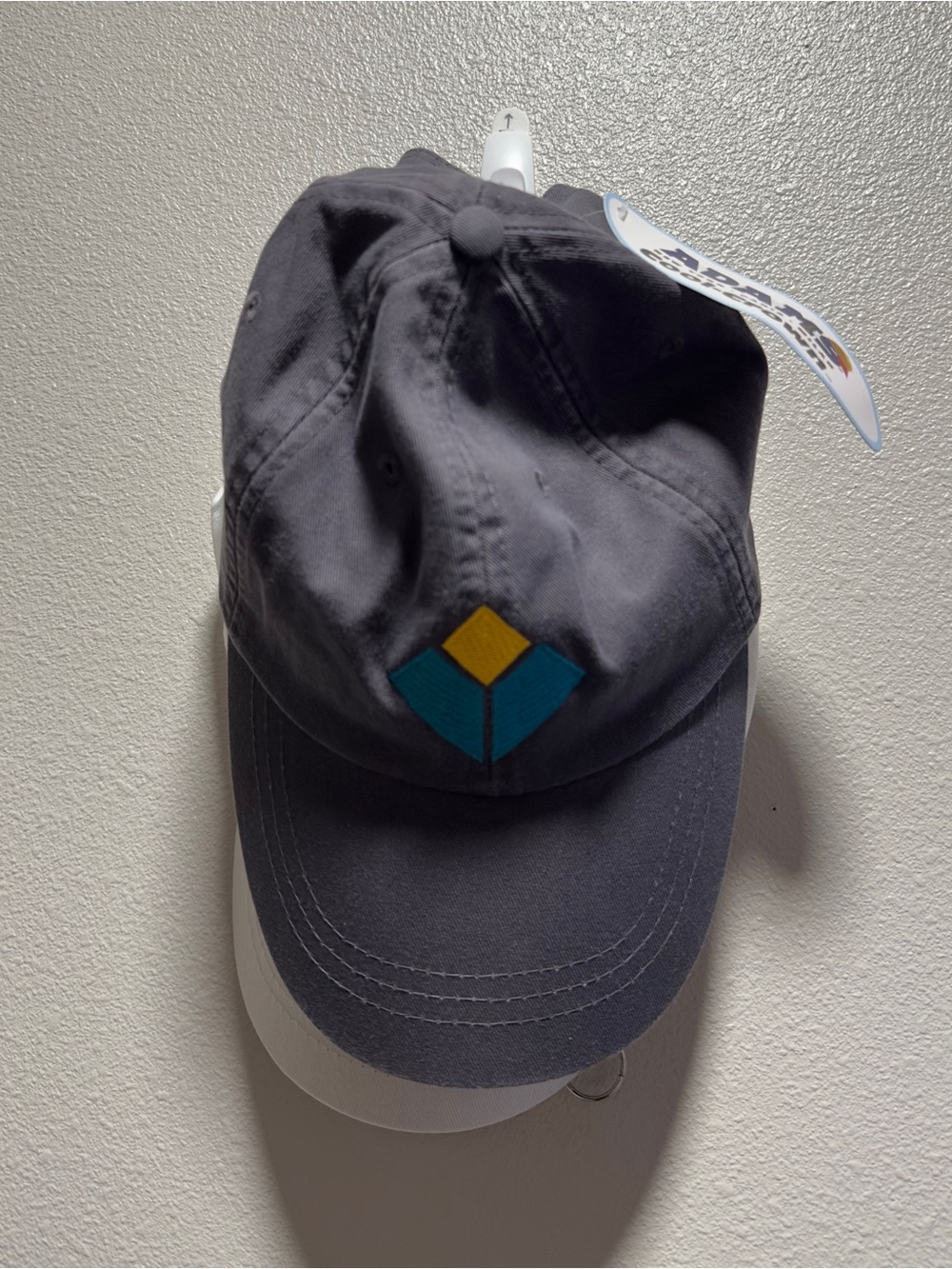 Adams Cool-Crown Cap with Adjustable Buckle (Gray/Blue/Yellow)